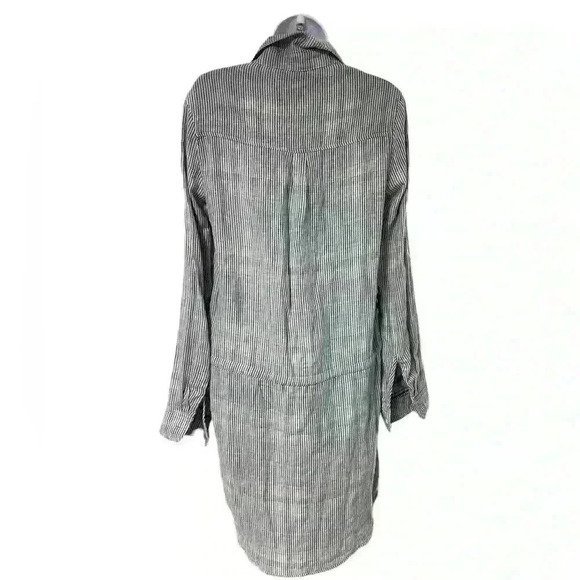 Felicite Cotton Gauze Drawstring Stripe Dress Size 2 NWT - Picture 4 of 5